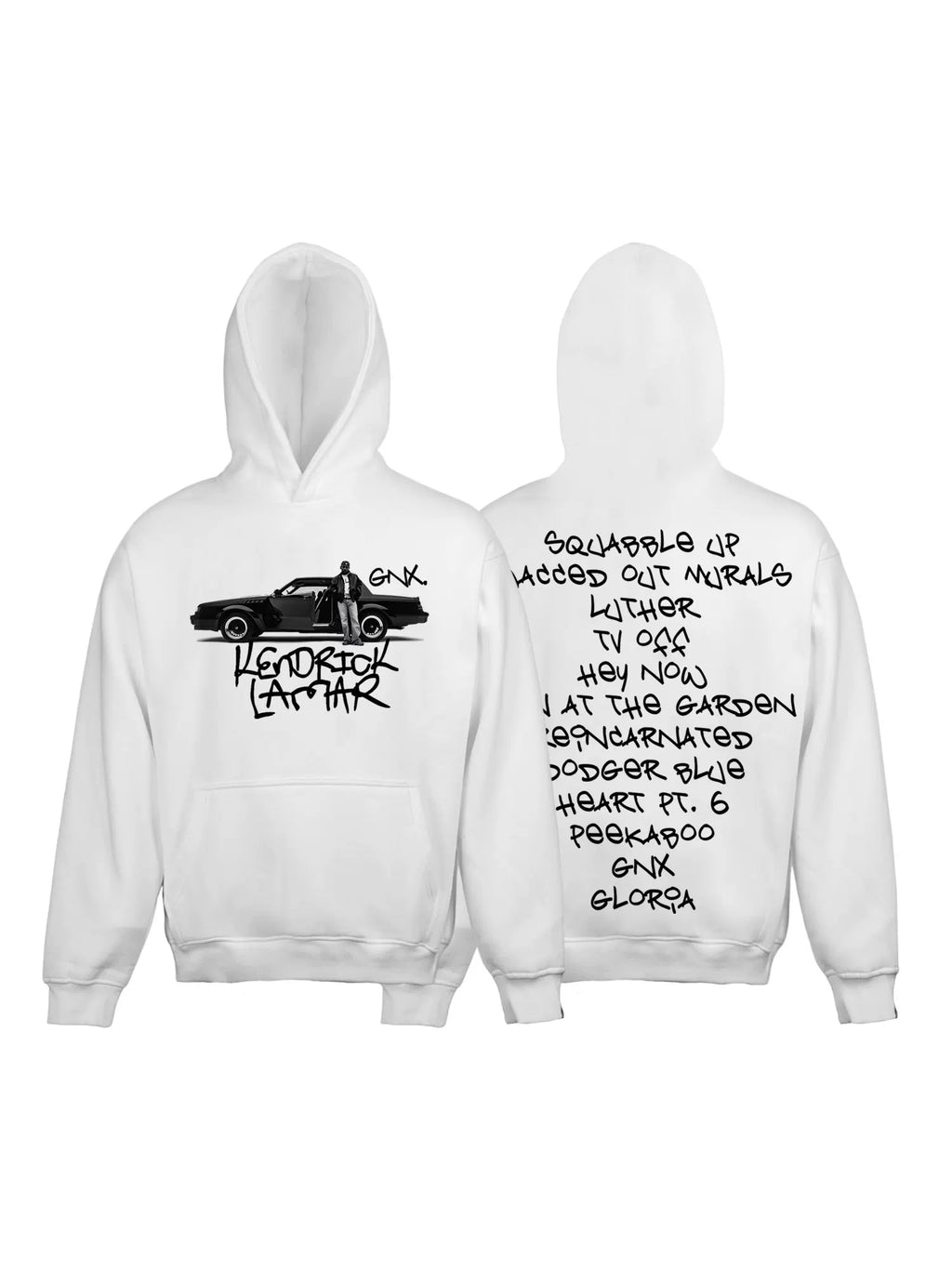 Unisex Kendrick Lamar GNX SZA Graffiti Fleece Hoodie