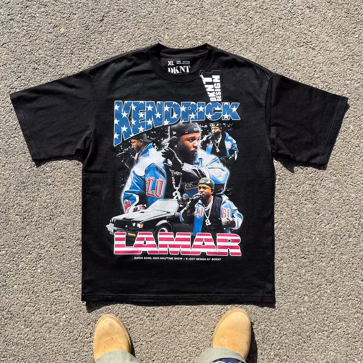 Unisex Kendrick Lamar Super Bowl Heavyweight Cotton T-Shirt