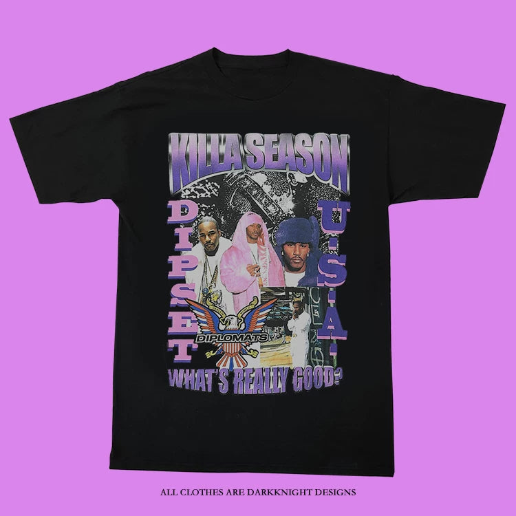 Unisex Dipset Killa Season Hip-Hop Cotton T-Shirt