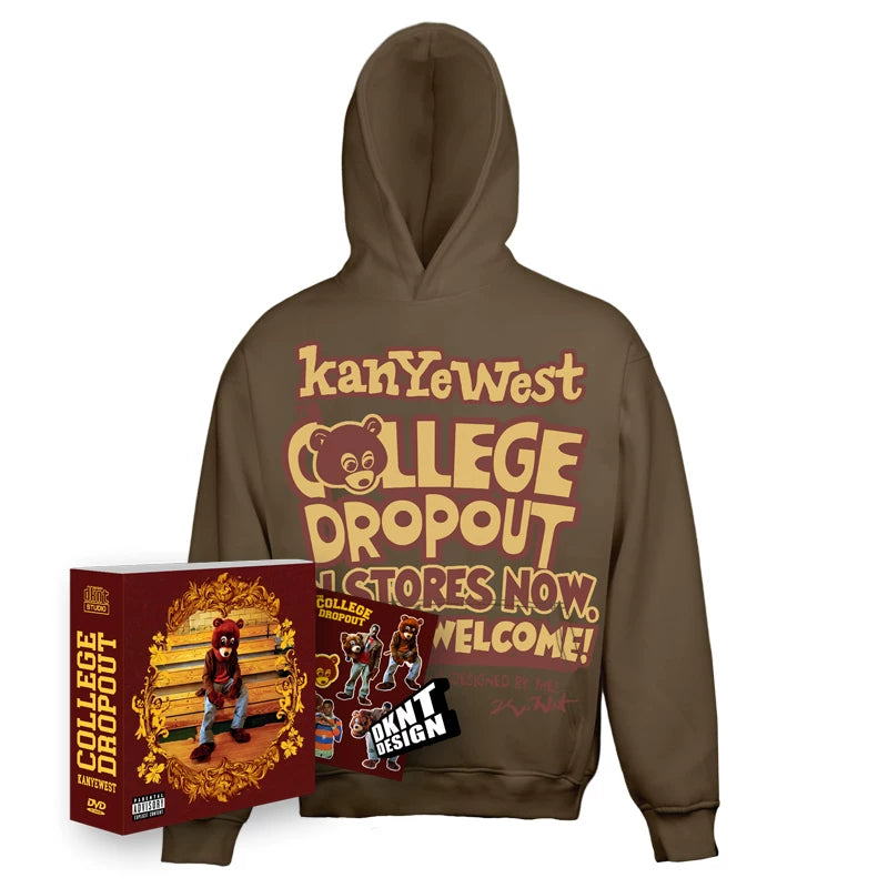 Unisex Dropout Bear Heavyweight Fleece Pullover Hoodie