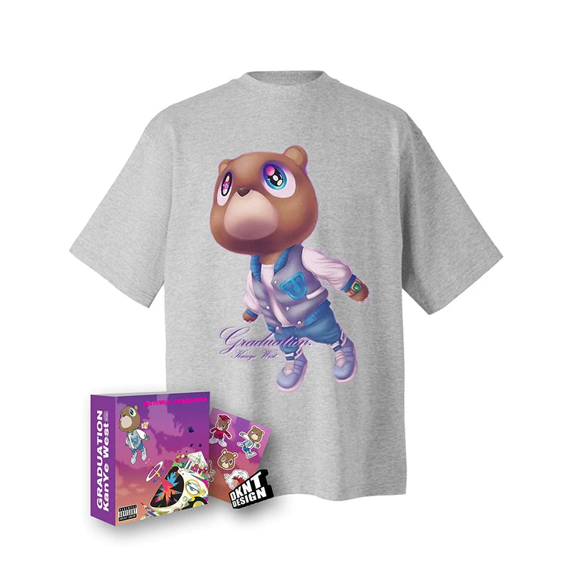 Unisex GRADUATION Bear Cotton American Short-Sleeve T-Shirt