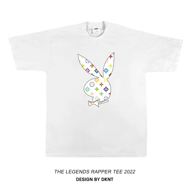 Unisex Vintage Hip Hop Loose Short Sleeve T-Shirt