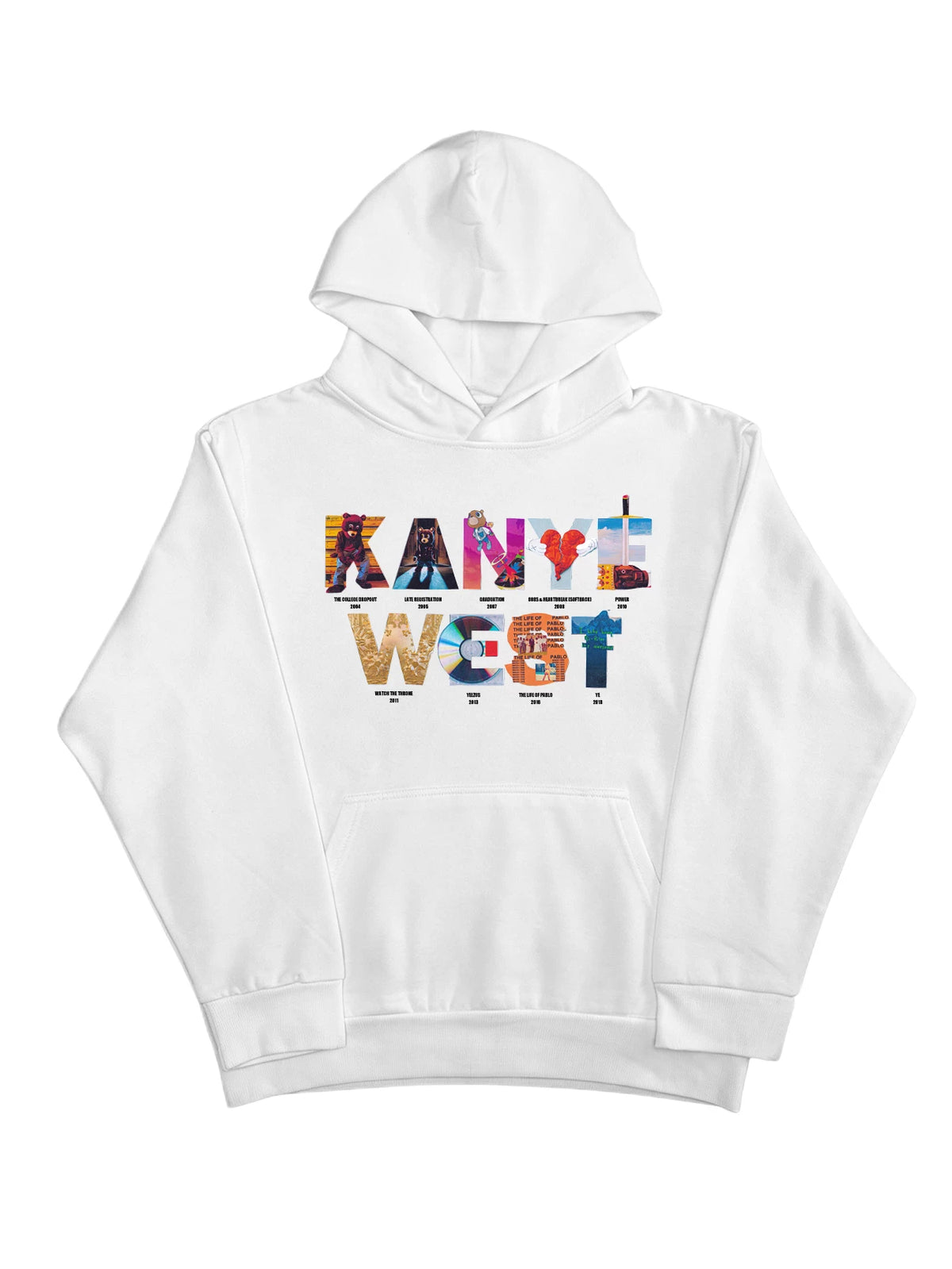 Unisex Album Collection Hip-Hop Fleece Pullover Hoodie