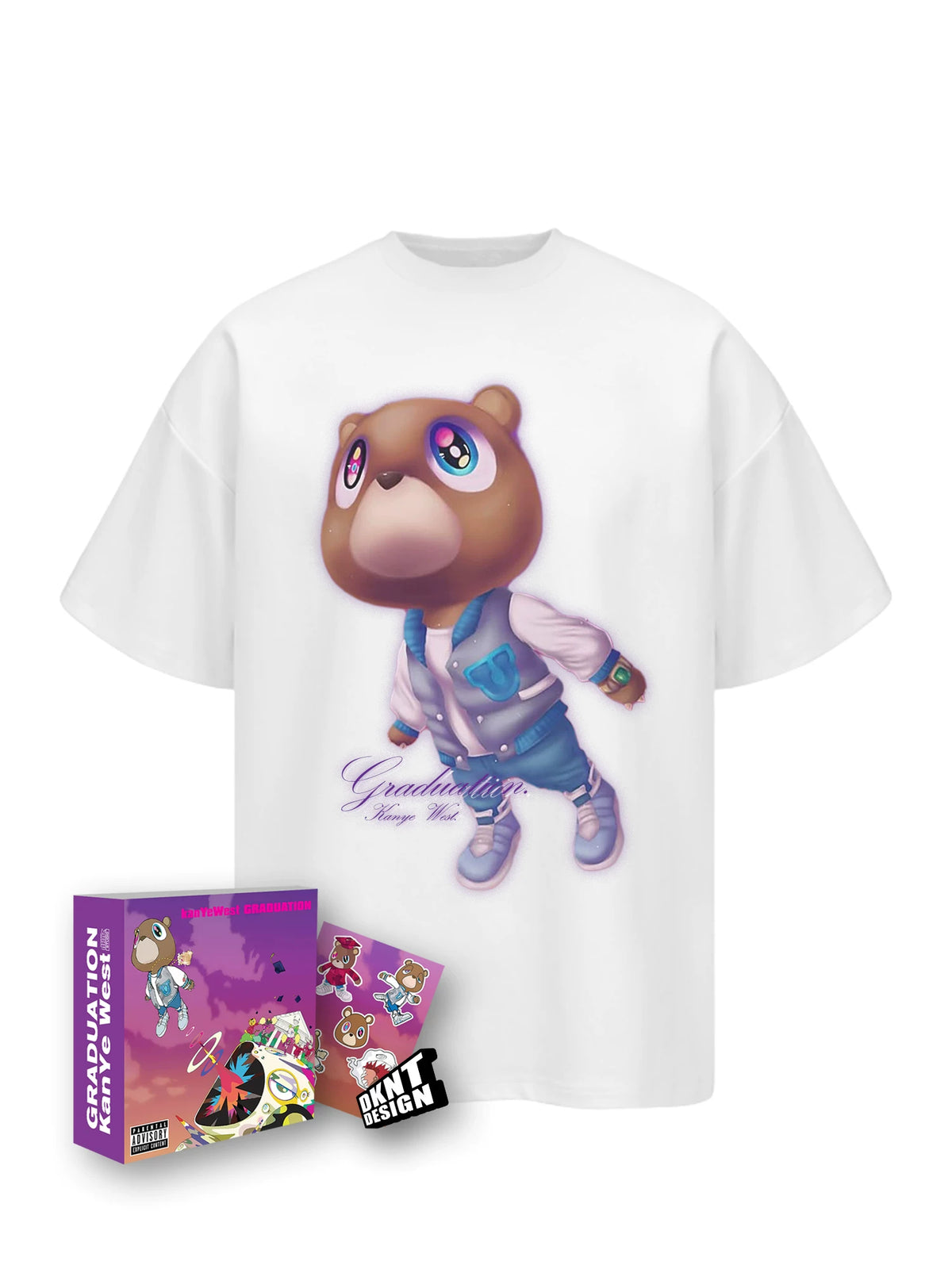 Unisex GRADUATION Bear Cotton American Short-Sleeve T-Shirt