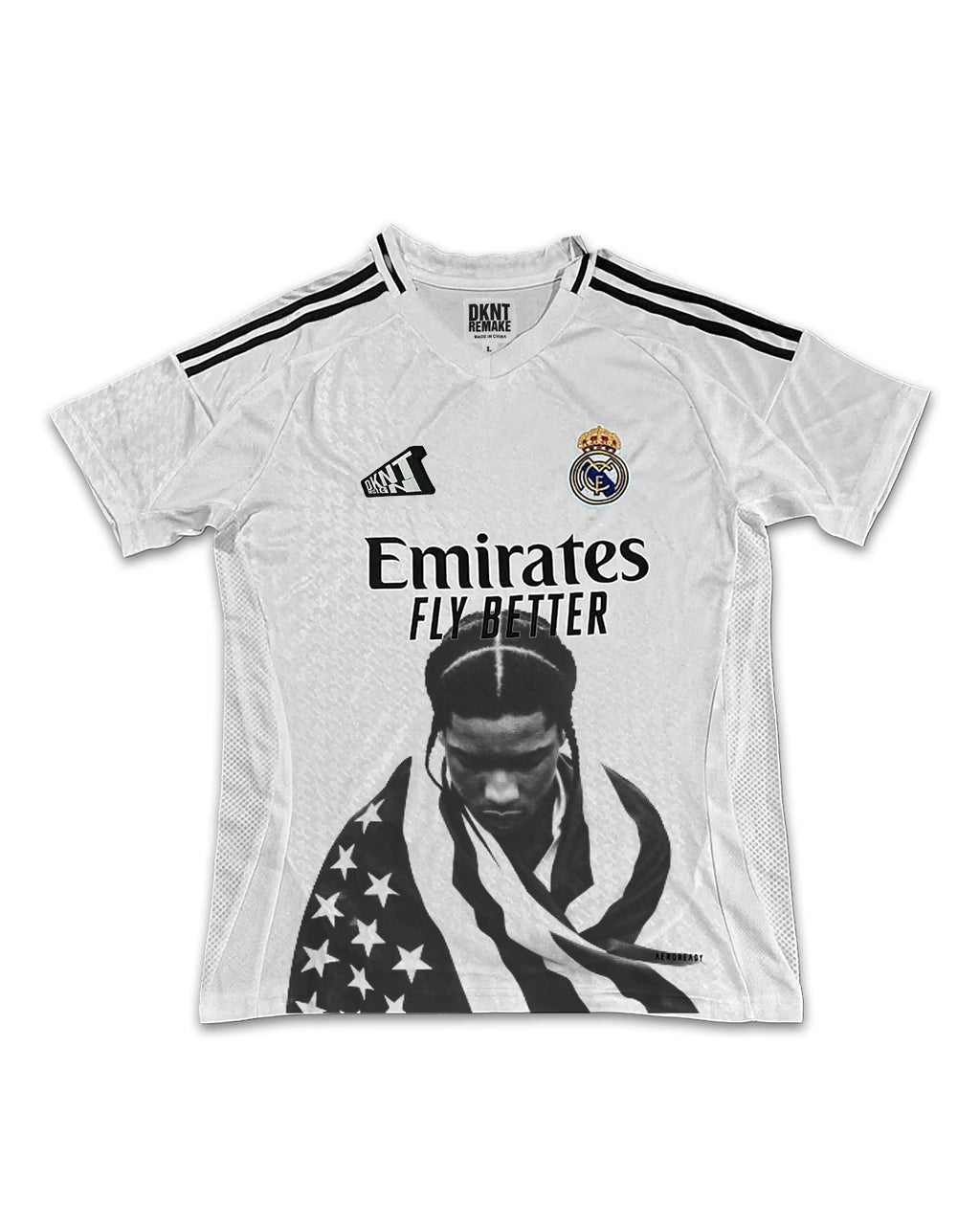 Unisex Rapper Graphic Hip Hop Loose Soccer Jersey T-Shirt