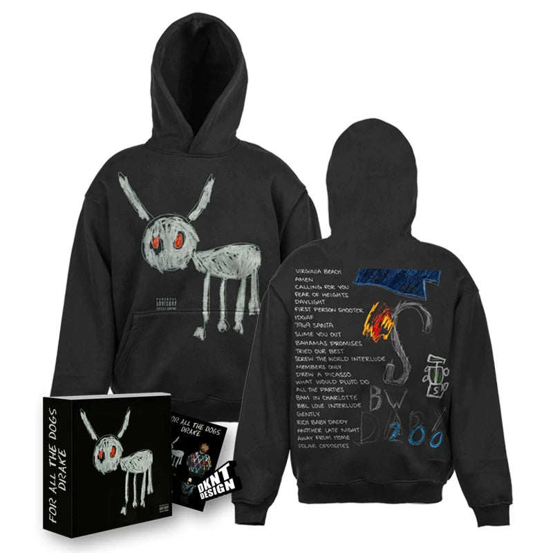 Unisex For All the Dogs Fleece Pullover Hoodie