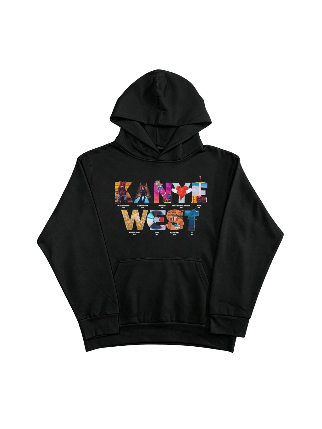 Unisex Album Collection Hip-Hop Fleece Pullover Hoodie