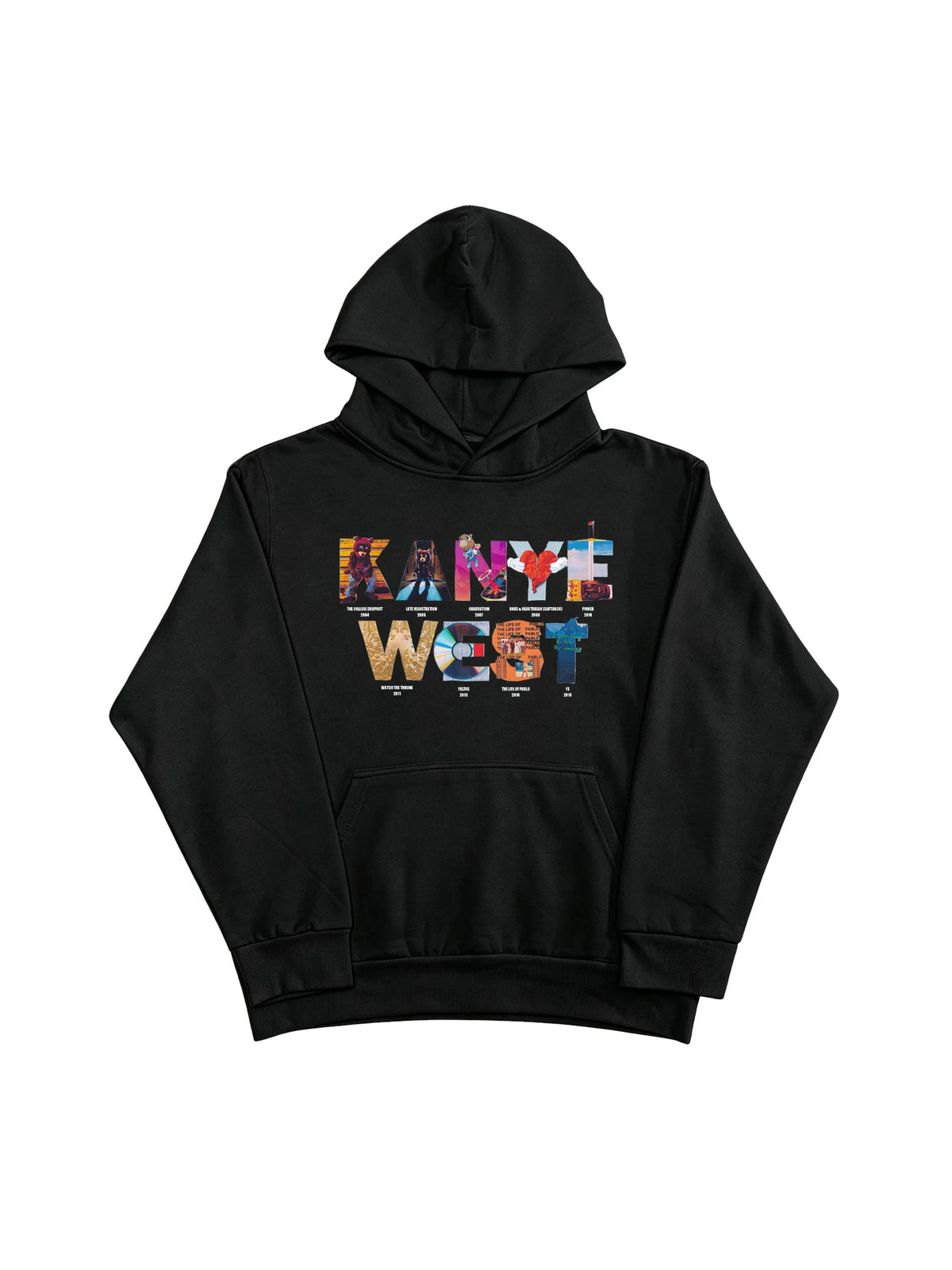 Unisex Album Collection Hip-Hop Fleece Pullover Hoodie