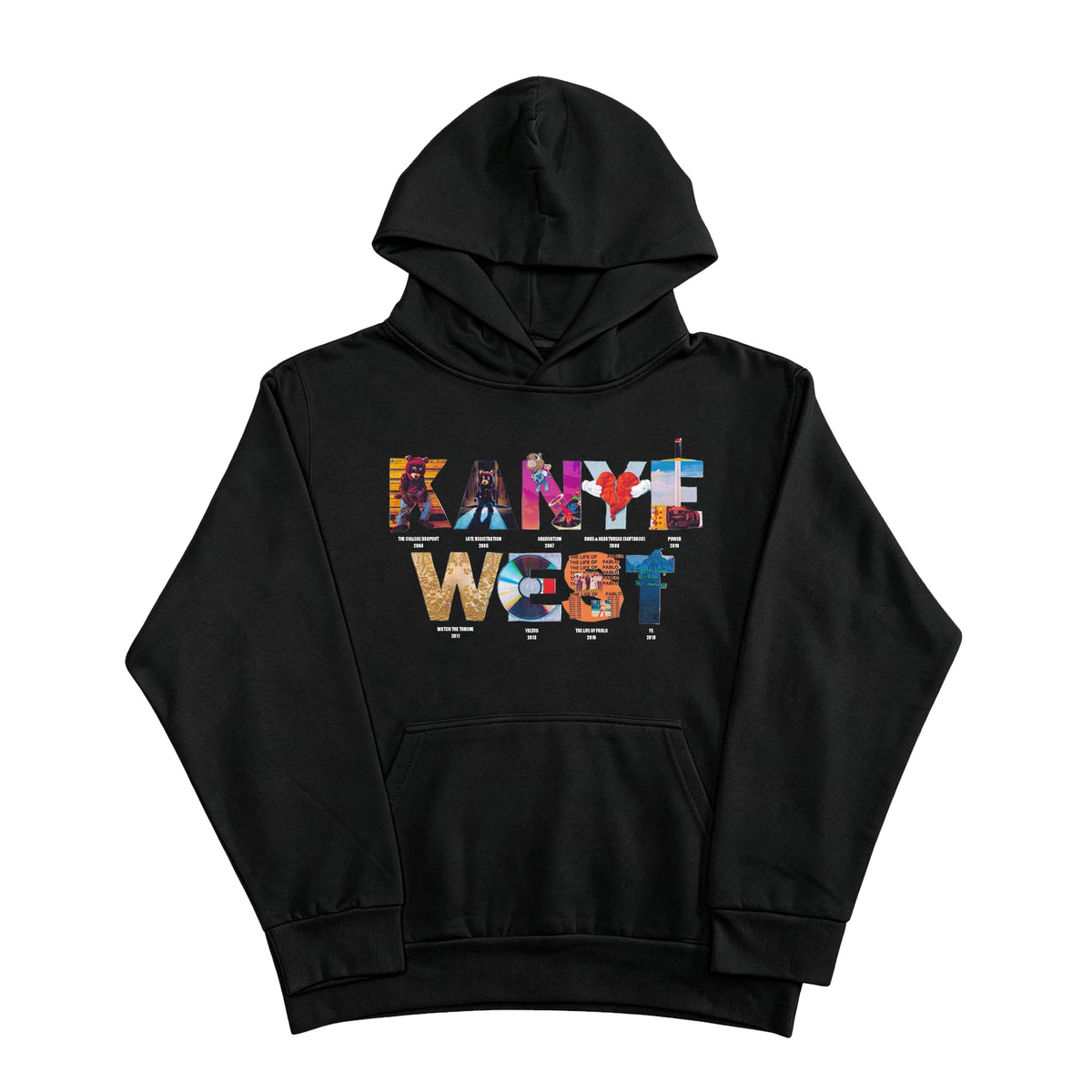 Unisex Album Collection Hip-Hop Fleece Pullover Hoodie