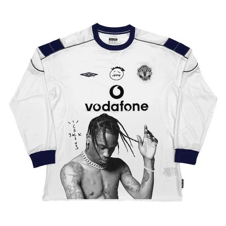 Unisex Retro Blokecore Long-Sleeve Football Jersey