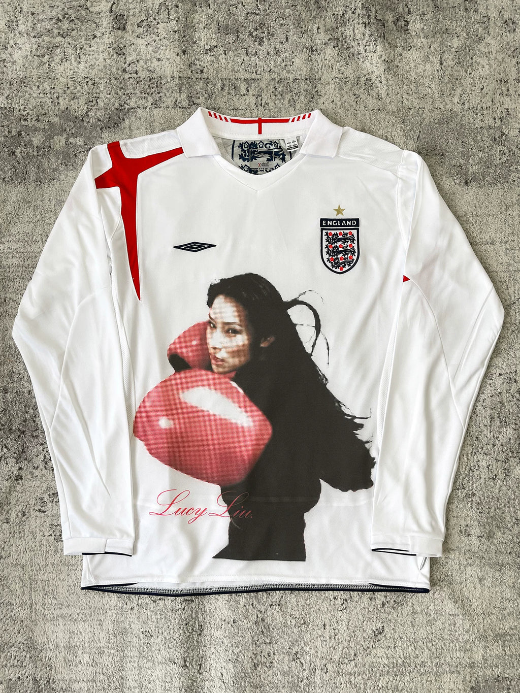 Unisex Lucy Liu Portrait Retro Blokecore Jersey