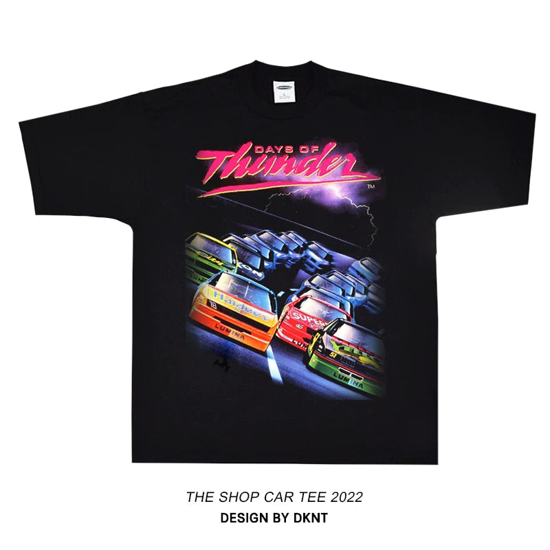 Unisex Racing Car Hip-Hop Oversize Short-Sleeve T-Shirt