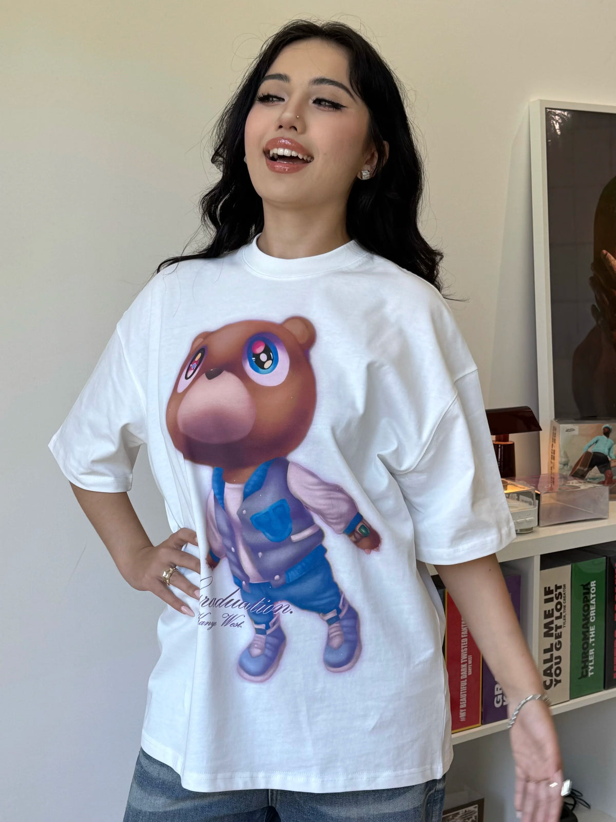 Unisex GRADUATION Bear Cotton American Short-Sleeve T-Shirt