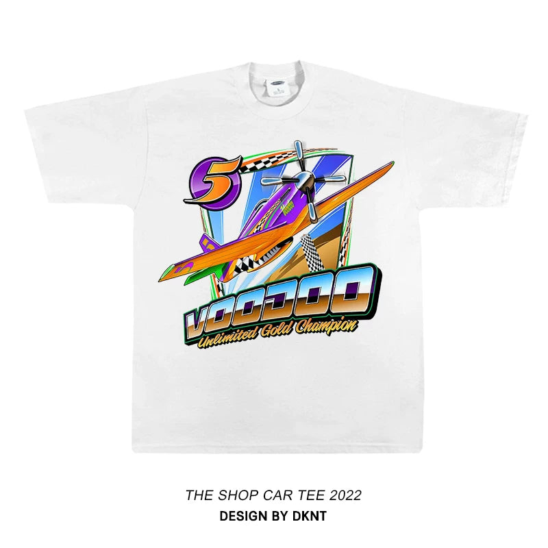 Unisex Racing Car Hip-Hop Oversize Short-Sleeve T-Shirt