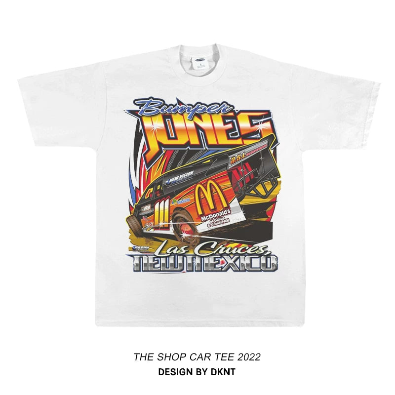 Unisex Racing Car Hip-Hop Oversize Short-Sleeve T-Shirt