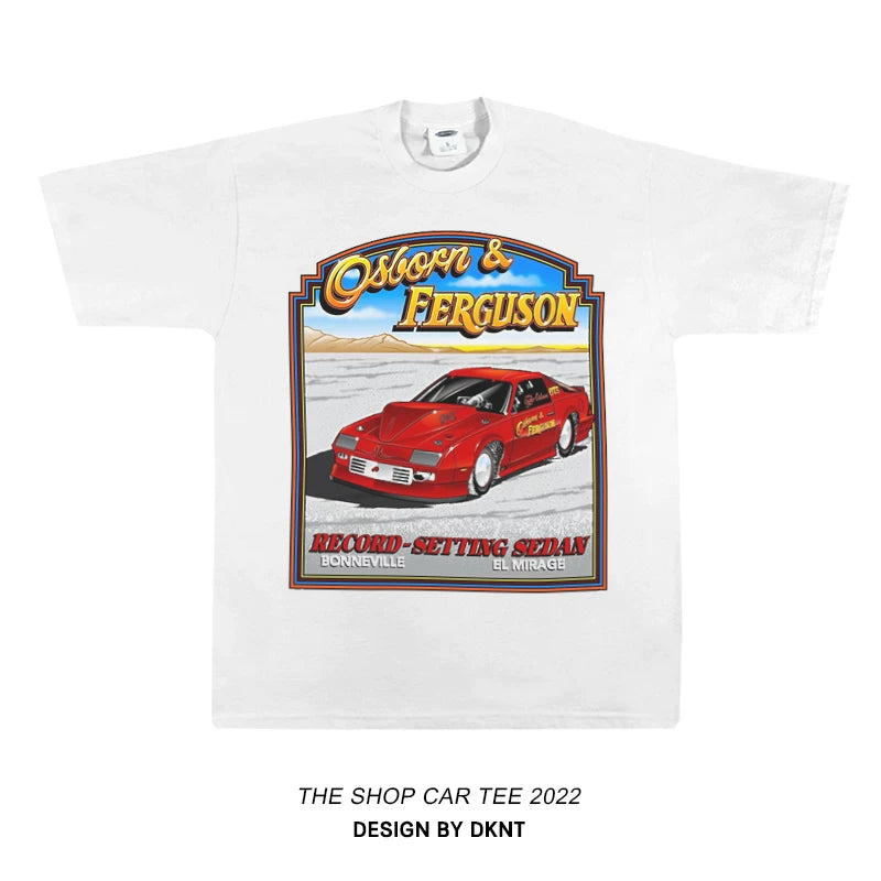 Unisex Racing Car Hip-Hop Oversize Short-Sleeve T-Shirt
