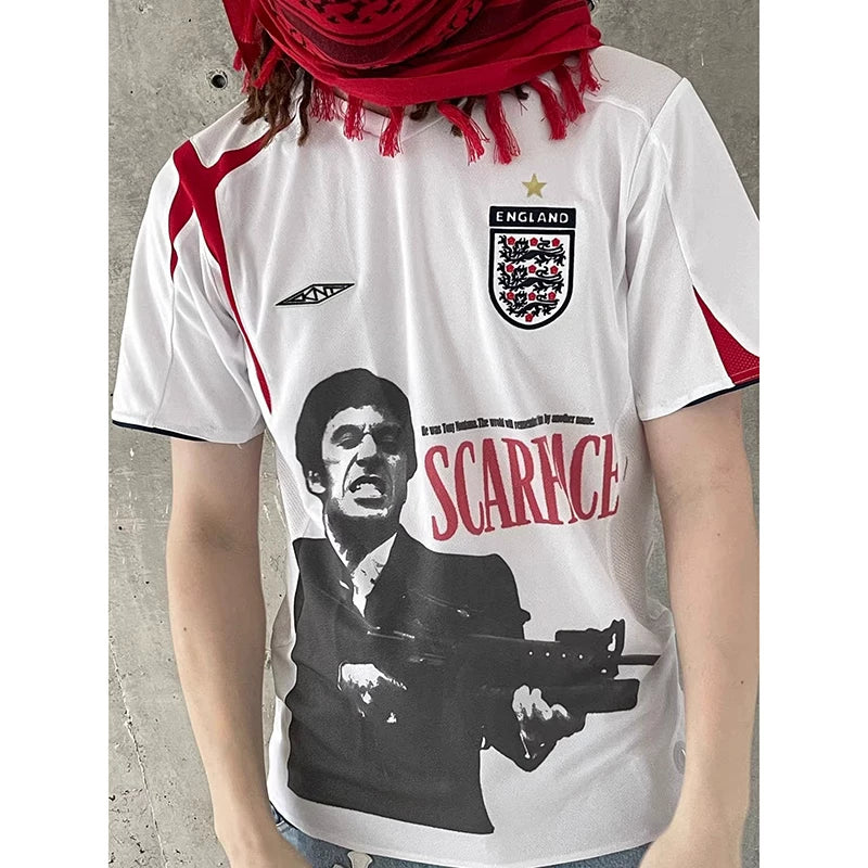 Unisex Scarface Portrait Cotton Short Sleeve T-Shirt