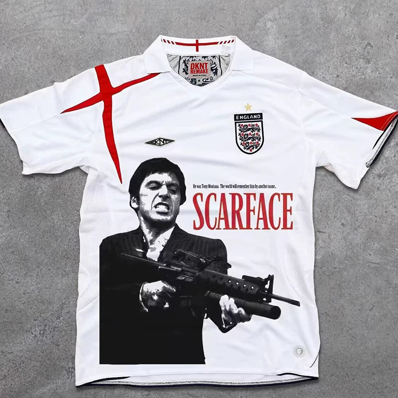 Unisex Scarface Portrait Cotton Short Sleeve T-Shirt
