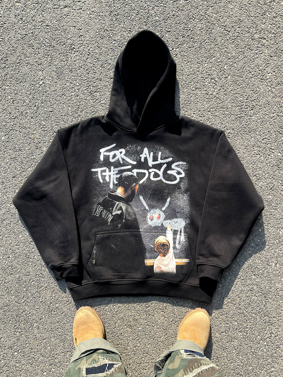Unisex For All the Dogs Fleece Pullover Hoodie