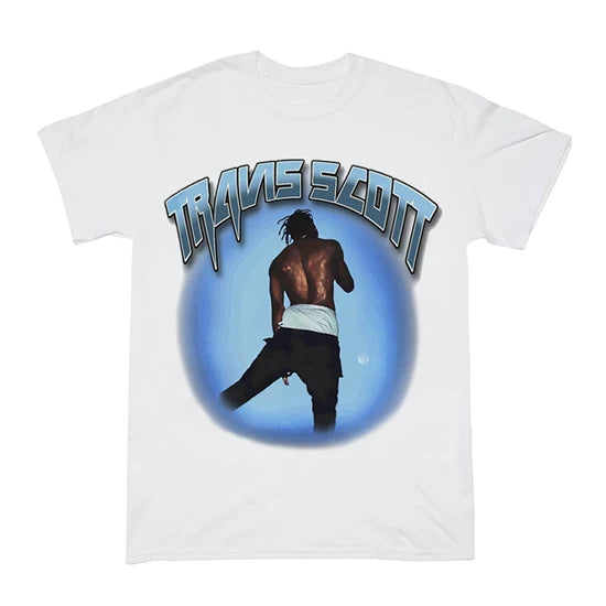 Unisex Travis Scott Hip Hop Vintage Cotton T-Shirt