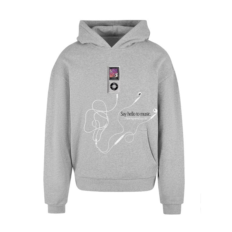 Unisex American Style Embroidered NFC Fleece Pullover Hoodie