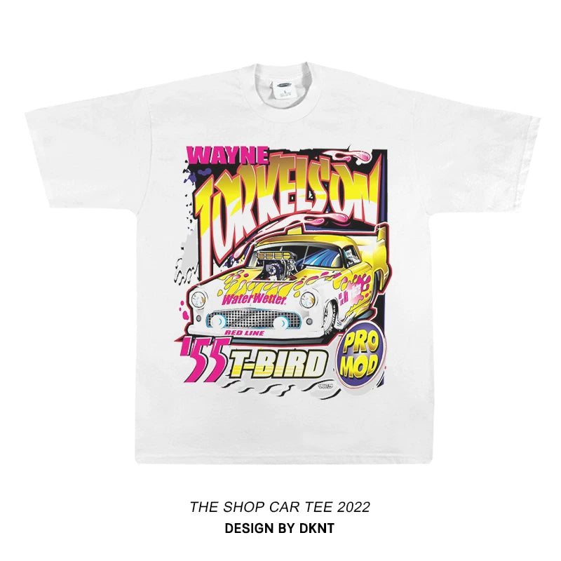 Unisex Racing Car Hip-Hop Oversize Short-Sleeve T-Shirt