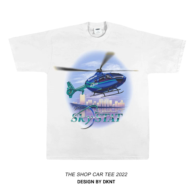 Unisex Racing Car Hip-Hop Oversize Short-Sleeve T-Shirt