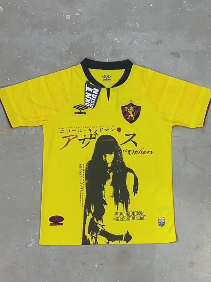 Unisex Hip-Hop Football Jersey Short-Sleeve T-Shirt Yellow